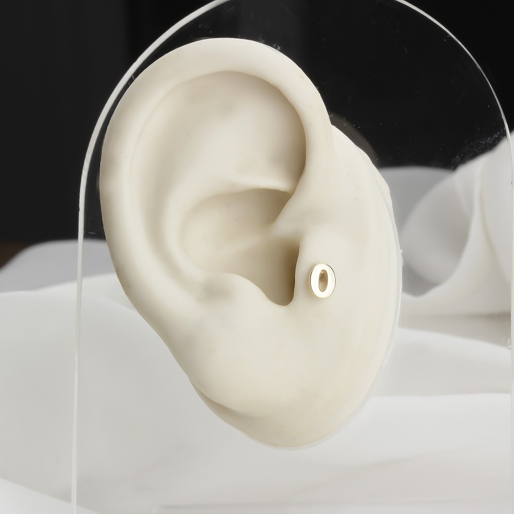 Glorria 14k Solid Gold Number 0 Tragus Piercing Glorria 14k Solid Gold Number 0 Tragus Piercing