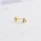 Glorria 14k Solid Gold 3 Ball Tragus Piercing