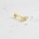 Glorria 14k Solid Gold 3 Drumstick Tragus Piercing