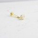 Glorria 14k Solid Gold 3 Drumstick Tragus Piercing