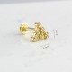 Glorria 14k Solid Gold Pyramid Tragus Piercing