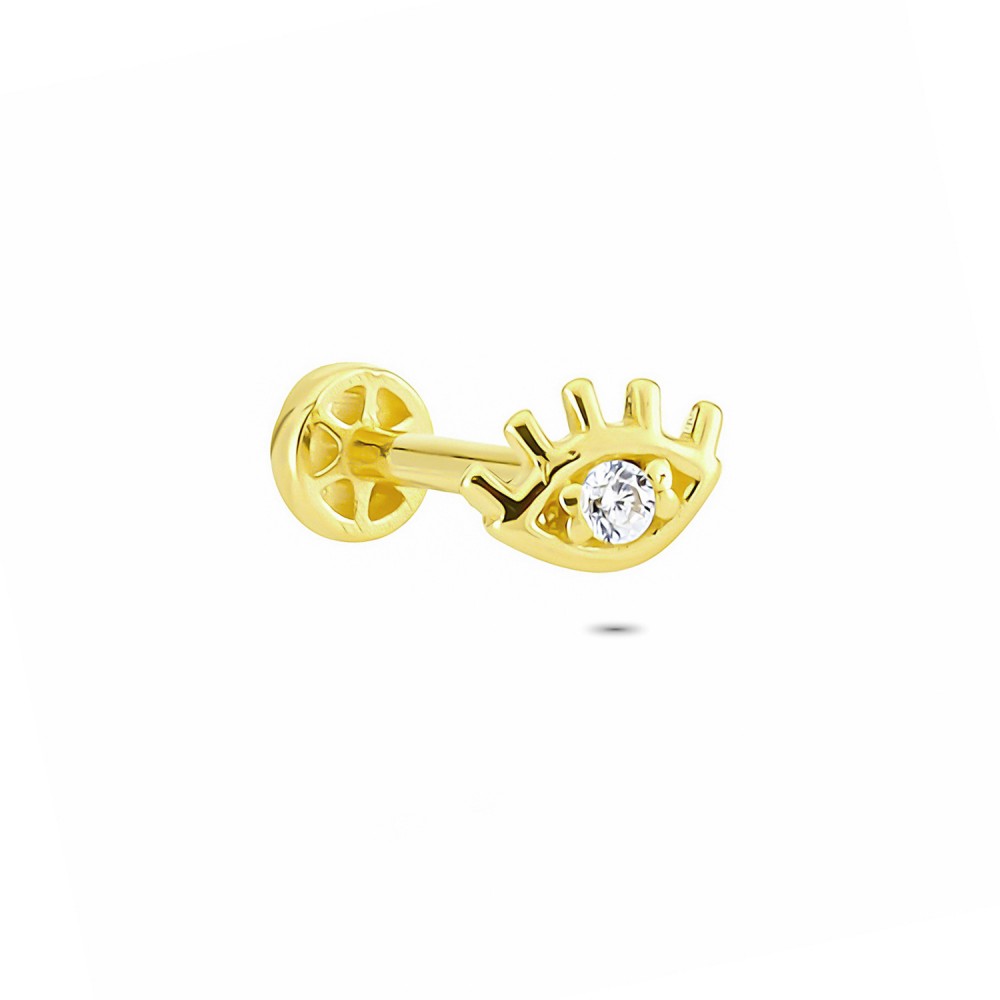 Glorria 14k Solid Gold Eye Tragus Piercing