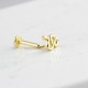 Glorria 14k Solid Gold Snake Tragus Piercing