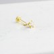 Glorria 14k Solid Gold Solitaire Tragus Piercing