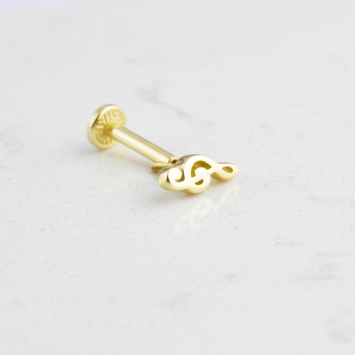 Glorria 14k Solid Gold Left Wrench Tragus Piercing