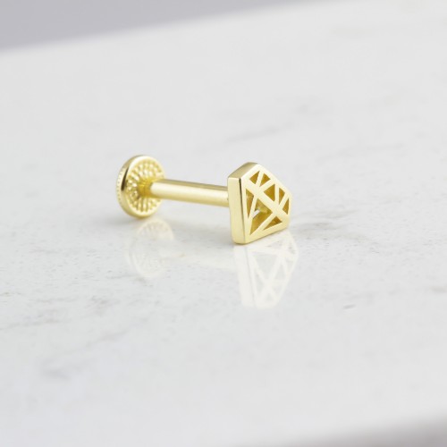 Gold Tragus Piercing