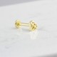 Glorria 14k Solid Gold Diamond Tragus Piercing