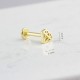 Glorria 14k Solid Gold Diamond Tragus Piercing