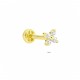 Glorria 14k Solid Gold Butterfly Tragus Piercing