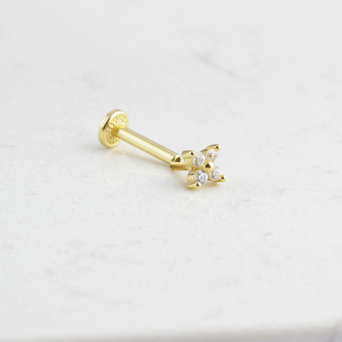 Glorria 14k Solid Gold Butterfly Tragus Piercing Glorria 14k Solid Gold Butterfly Tragus Piercing