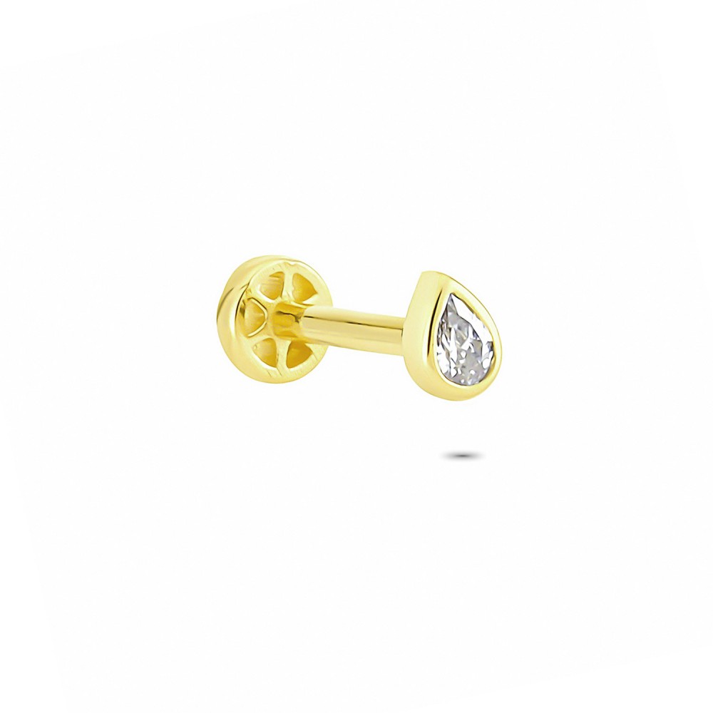 Glorria 14k Solid Gold Drop Tragus Piercing