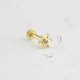 Glorria 14k Solid Gold Solitaire Tragus Piercing