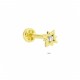 Glorria 14k Solid Gold Star Tragus Piercing