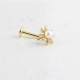 Glorria 14k Solid Gold Pearl Tragus Piercing