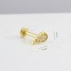 Glorria 14k Solid Gold Angel Wing Tragus Piercing