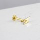 Glorria 14k Solid Gold Lightning Tragus Piercing