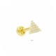 Glorria 14k Solid Gold Triangle Tragus Piercing