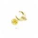 Glorria 14k Solid Gold Crescent Tragus Piercing