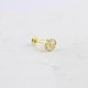 Glorria 14k Solid Gold Moon Star Tragus Piercing