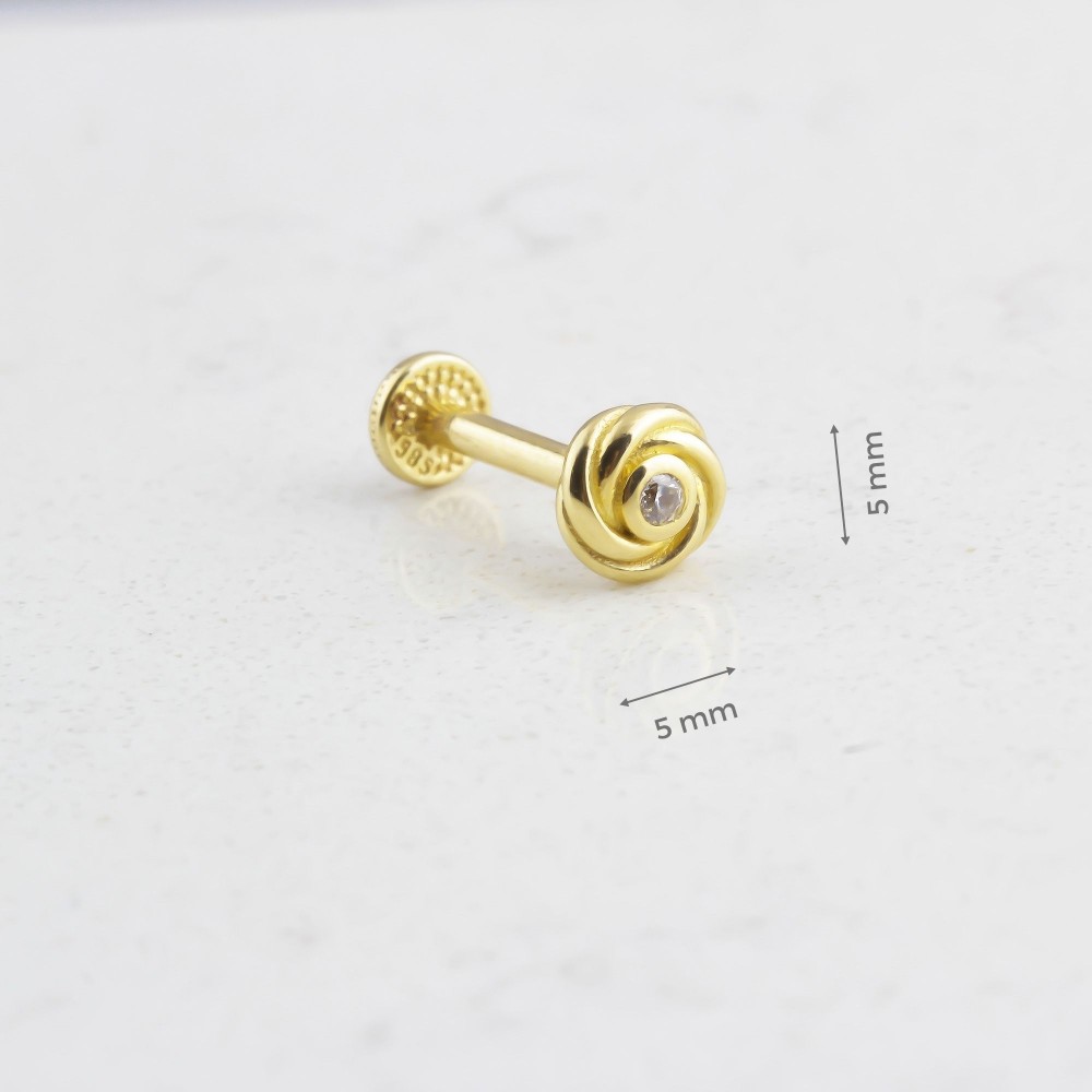 Glorria 14k Solid Gold Tragus Piercing