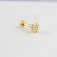 Glorria 14k Solid Gold Sun Tragus Piercing