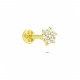 Glorria 14k Solid Gold Flower Tragus Piercing