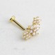 Glorria 14k Solid Gold Flower Tragus Piercing