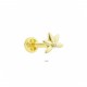 Glorria 14k Solid Gold Clover Tragus Piercing