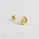 Glorria 14k Solid Gold Daisy Tragus Piercing