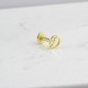 Glorria 14k Solid Gold Letter D Tragus Piercing