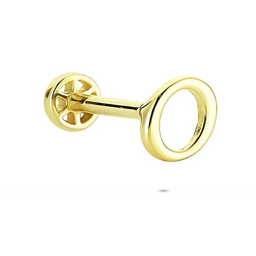Glorria 14k Solid Gold Letter O Tragus Piercing Glorria 14k Solid Gold Letter O Tragus Piercing