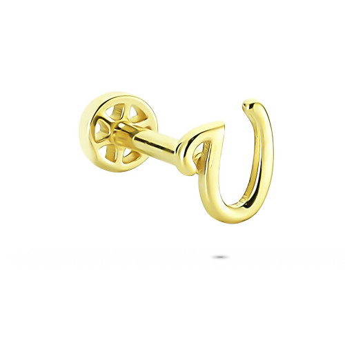 Glorria 14k Solid Gold Letter U Tragus Piercing Glorria 14k Solid Gold Letter U Tragus Piercing