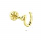 Glorria 14k Solid Gold Letter U Tragus Piercing