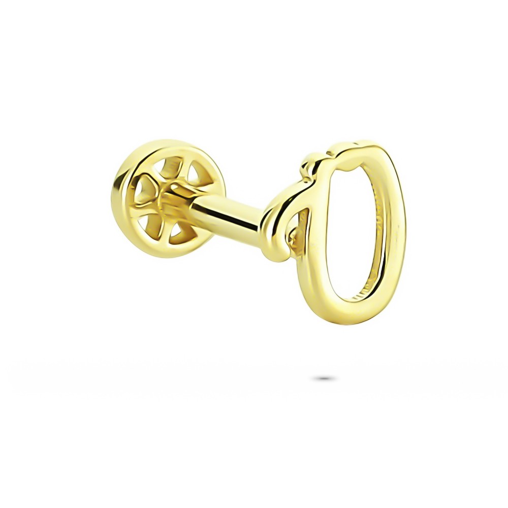 Glorria 14k Solid Gold Letter Ü Tragus Piercing