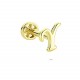 Glorria 14k Solid Gold Letter Y Tragus Piercing