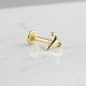 Glorria 14k Solid Gold Aries Tragus Piercing