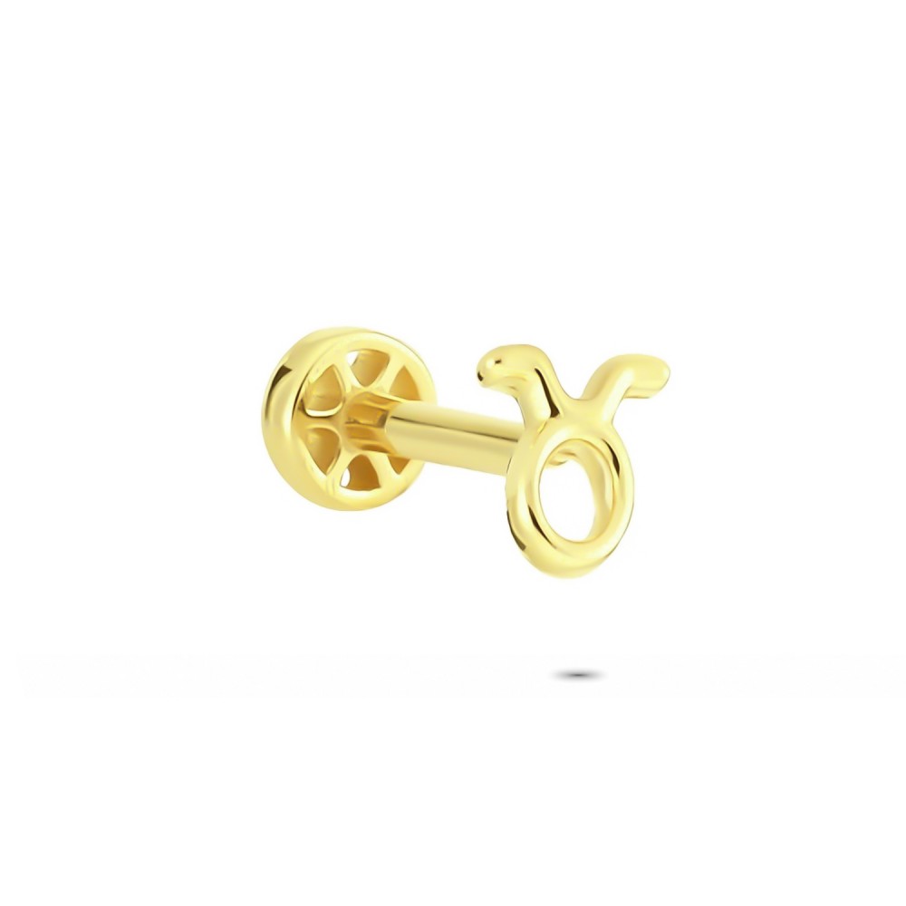 Glorria 14k Solid Gold Taurus Tragus Piercing