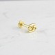 Glorria 14k Solid Gold Cancer Tragus Piercing