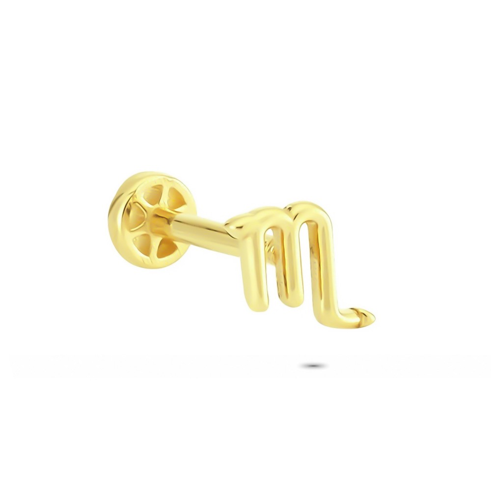 Glorria 14k Solid Gold Scorpio Tragus Piercing