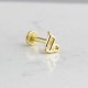 Glorria 14k Solid Gold Capricorn Tragus Piercing