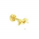 Glorria 14k Solid Gold Aquarius Tragus Piercing