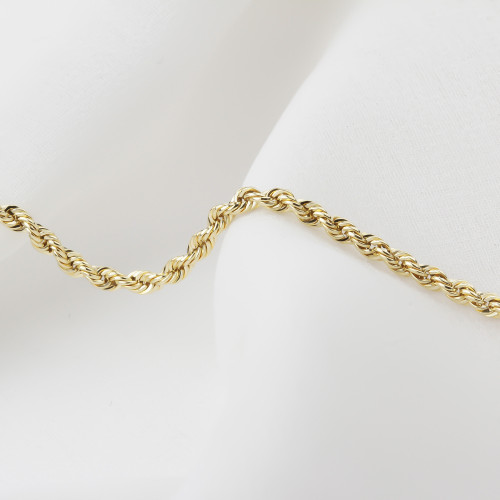 Glorria 14k Solid Gold Rope Chain Glorria 14k Solid Gold Rope Chain