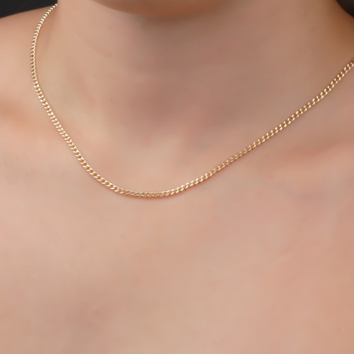 Glorria 14k Solid Gold Curb Chain Glorria 14k Solid Gold Curb Chain