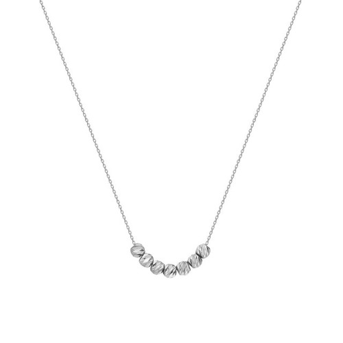 Glorria 14k Solid Gold White Dorika Necklace Glorria 14k Solid Gold White Dorika Necklace
