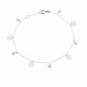 Glorria 14k Solid Gold White Daisy Bracelet