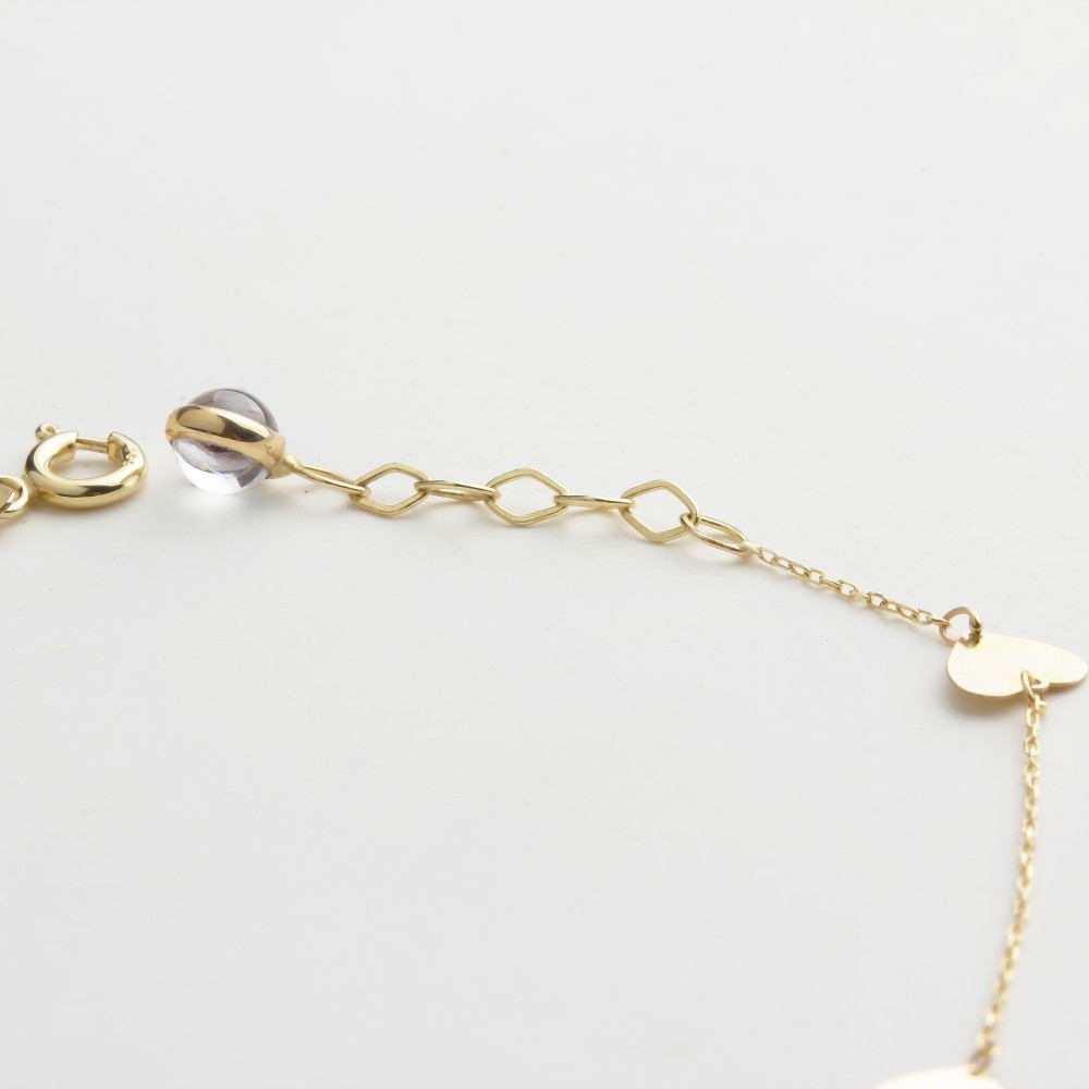 Glorria 14k Solid Gold Heart Bracelet Glorria 14k Solid Gold Heart Bracelet