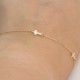 Glorria 14k Solid Gold Cross Bracelet Glorria 14k Solid Gold Cross Bracelet
