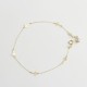 Glorria 14k Solid Gold Cross Bracelet Glorria 14k Solid Gold Cross Bracelet