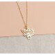 Glorria 925k Sterling Silver Personalized Birth Flower Necklace