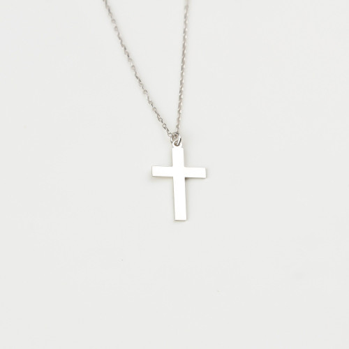 Glorria 925k Sterling Silver Cross Necklace